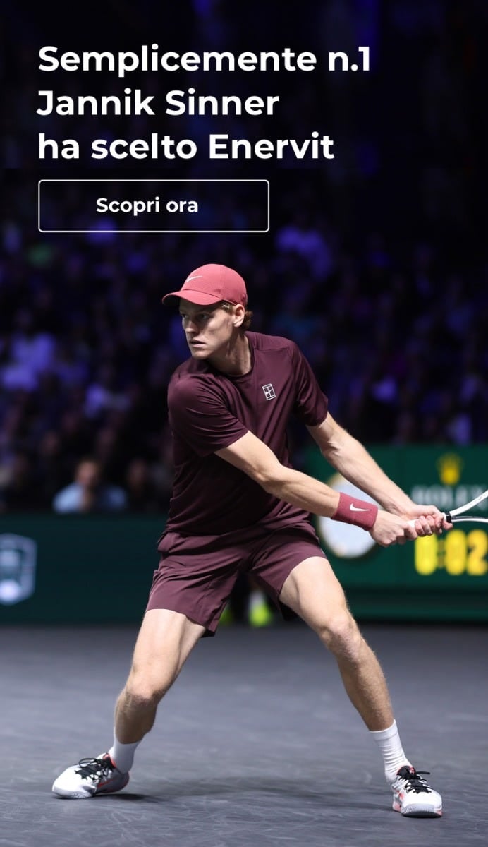 Jannik Sinner ha scelto Enervit