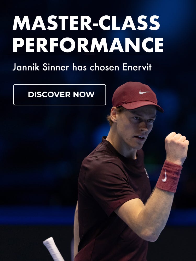 Jannik Sinner chooses Enervit
