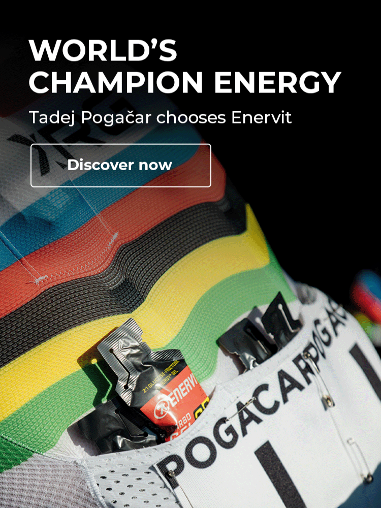Tadej Pogačar chooses Enervit