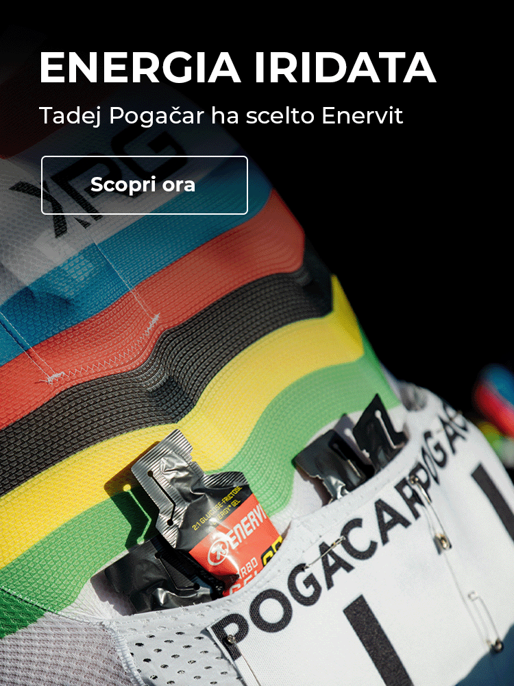 Tadej Pogačar ha scelto Enervit
