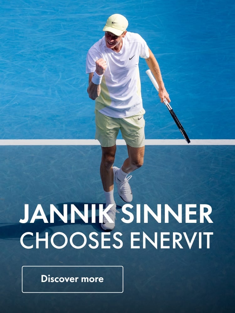 Jannik Sinner chooses Enervit